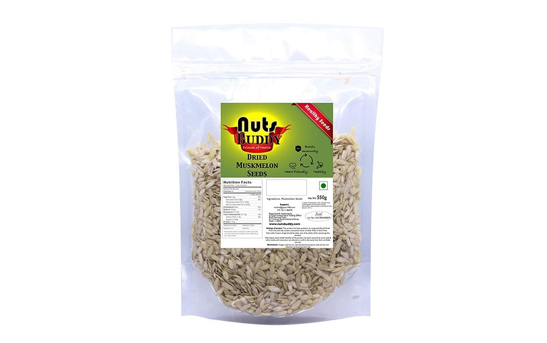 Nuts Buddy Dried Muskmelon Seeds    Pack  550 grams